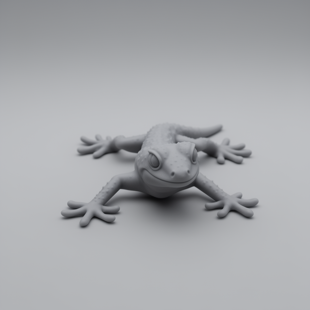 Gecko Lizard Figurine STL – Free 3D Print Model | Remeshy