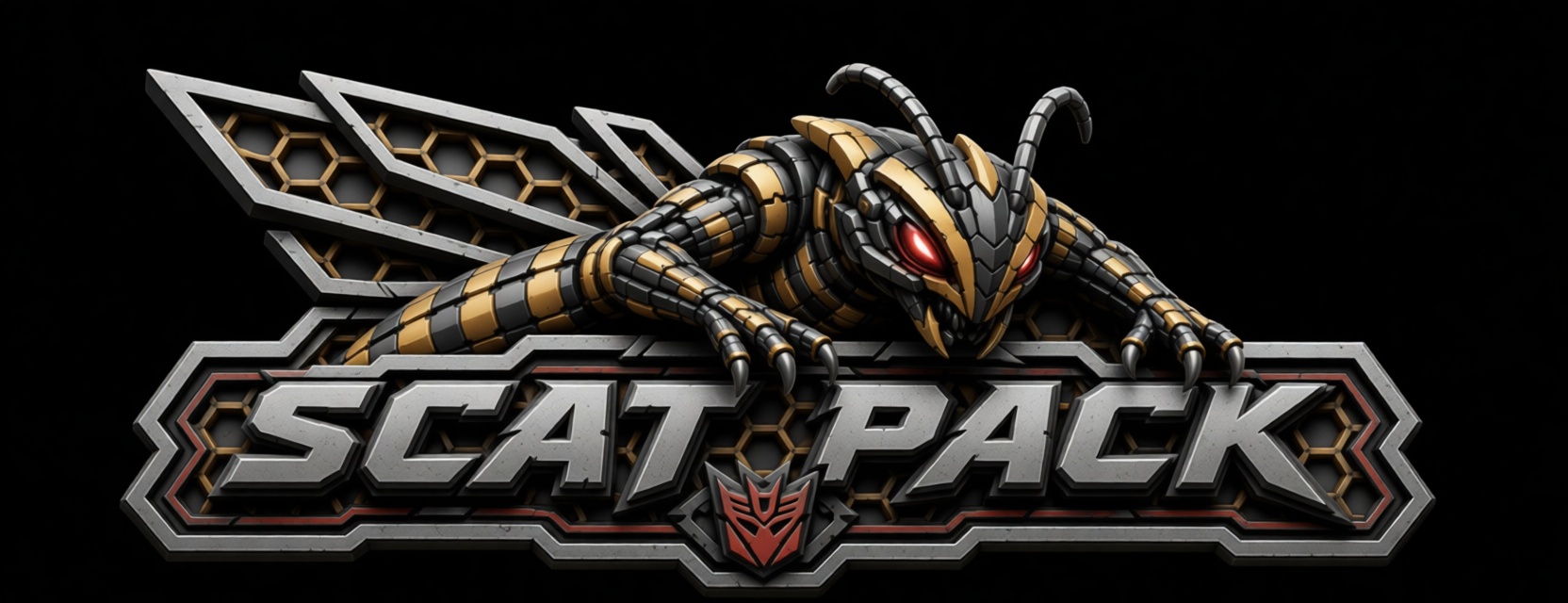 Scat Pack Logo Sculpture STL – Free 3D Print Model | Remeshy