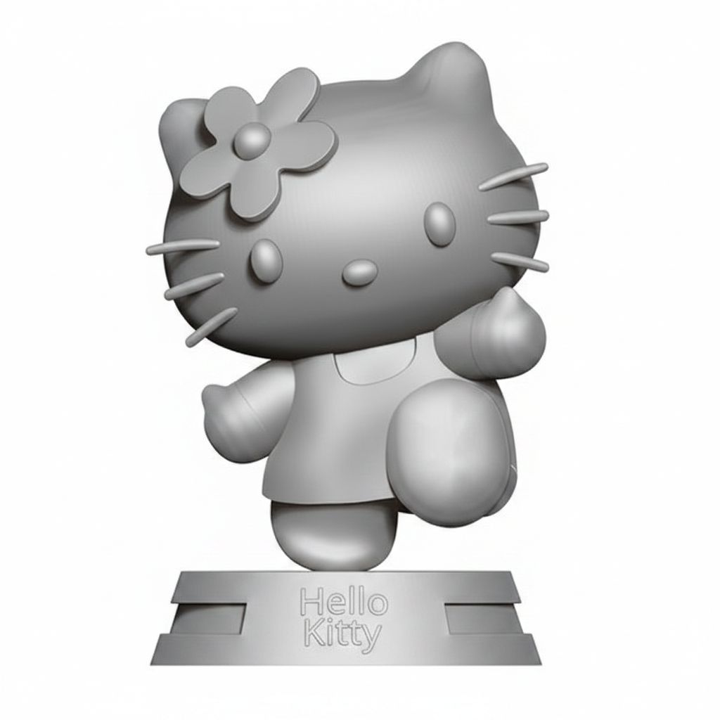 Hello Kitty Figurine STL – Free 3D Print Model | Remeshy