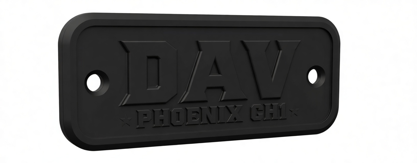 DAV Phoenix GH1 Nameplate STL – Free 3D Print Model | Remeshy