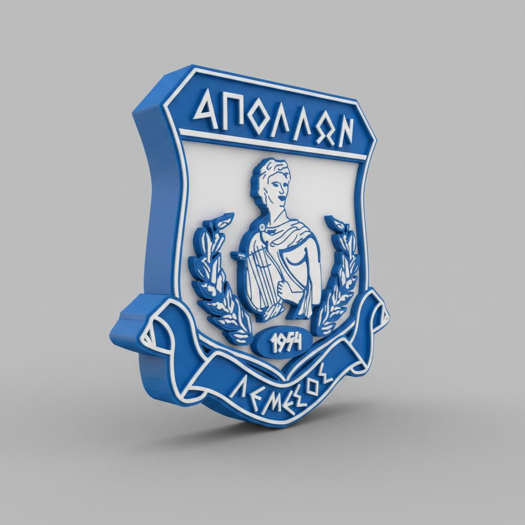 Apollon Limassol Emblem STL – Free 3D Print Model | Remeshy