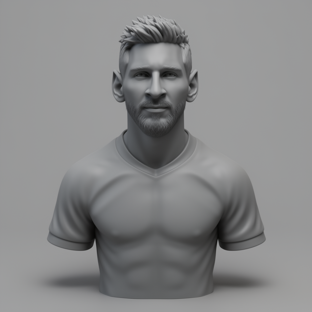 Lionel Messi Bust STL – Free 3D Print Model | Remeshy