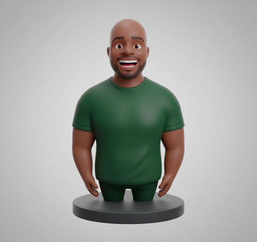 Smiling Cartoon Figure STL – Free 3D Print Model | Remeshy