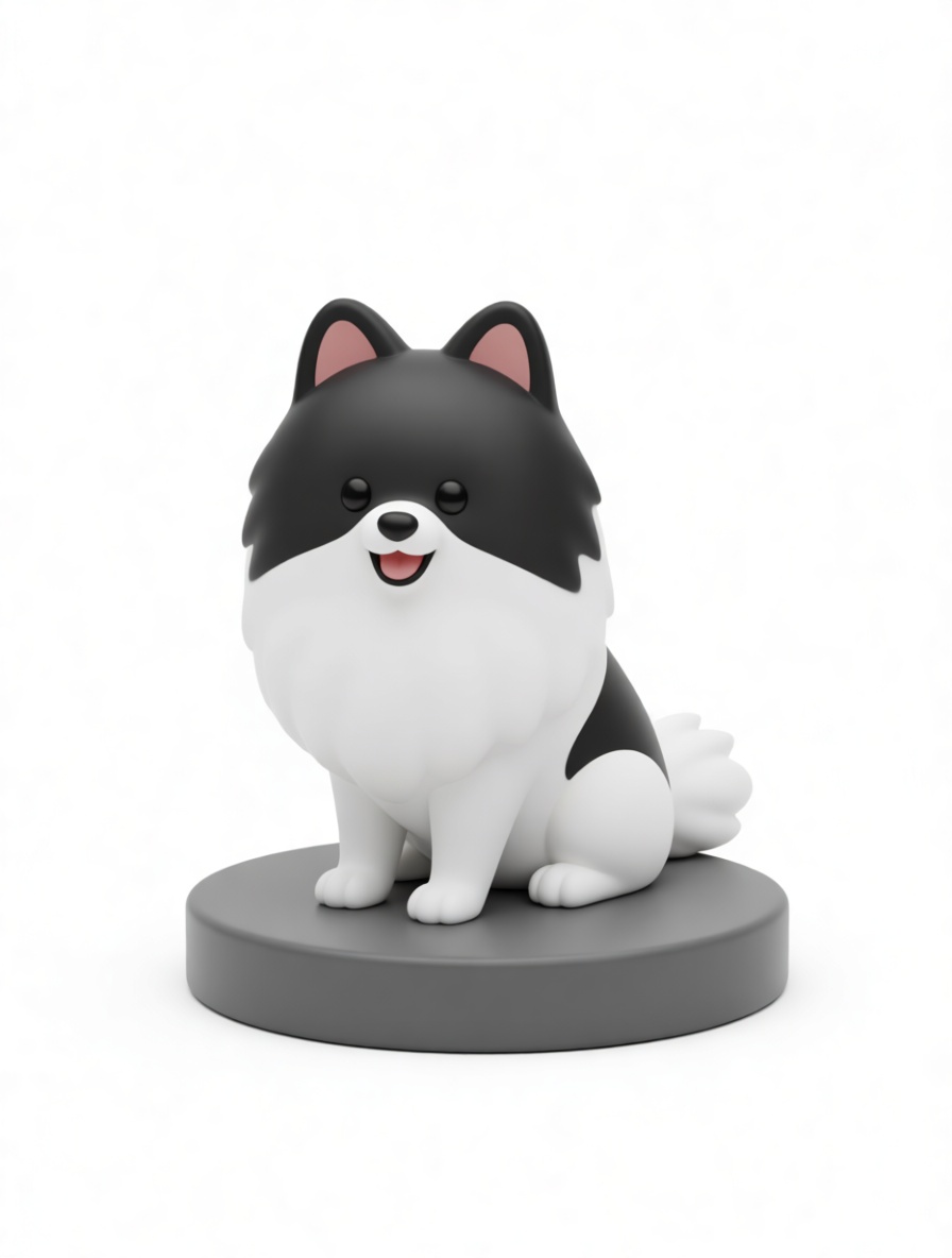 Pomeranian Dog Figurine STL – Free 3D Print Model | Remeshy