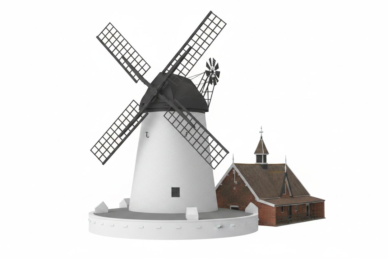 Traditional Windmill Model STL – Free 3D Print Model | Remeshy
