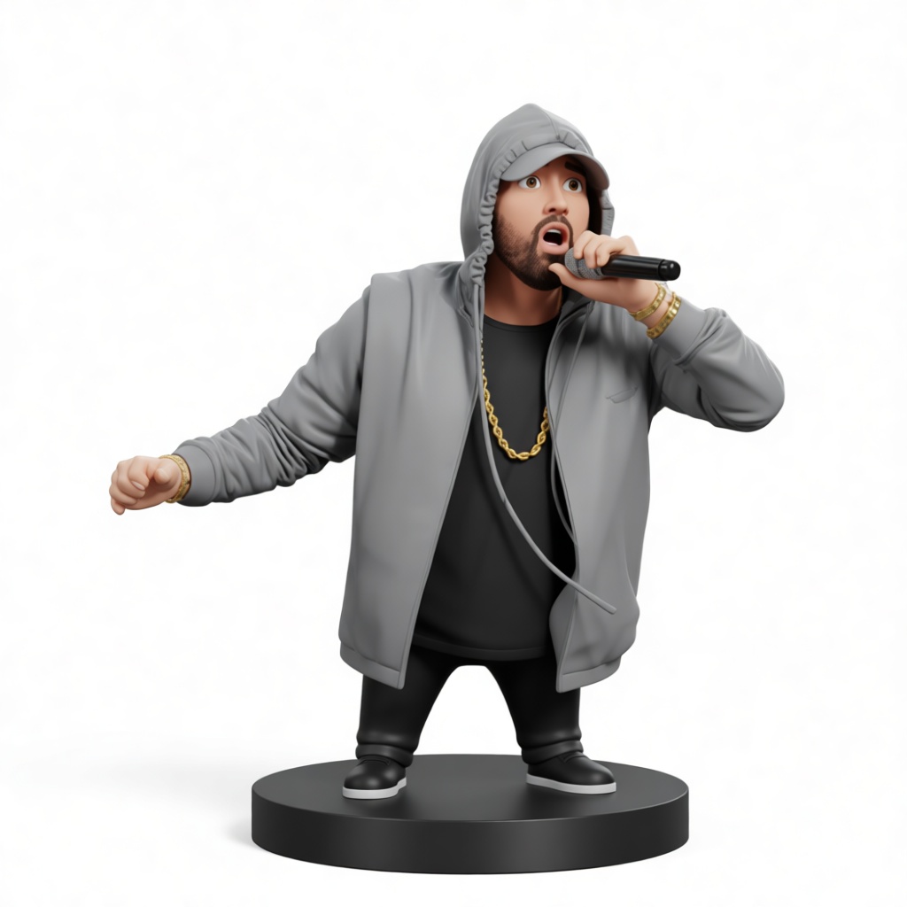 Rapper Figurine STL – Free 3D Print Model | Remeshy
