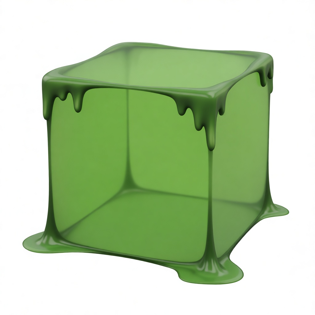 Green Slime Cube Model STL – Free 3D Print Model | Remeshy