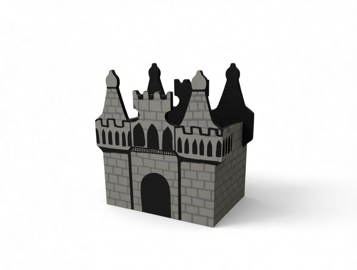 Cartoon Castle Model STL – Free 3D Print Model | Remeshy
