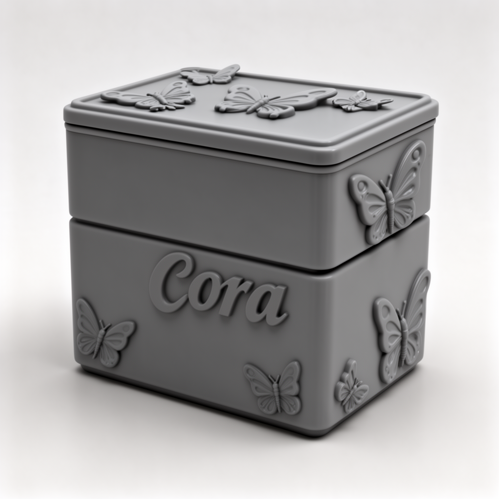 Cora Butterfly Box STL – Free 3D Print Model | Remeshy