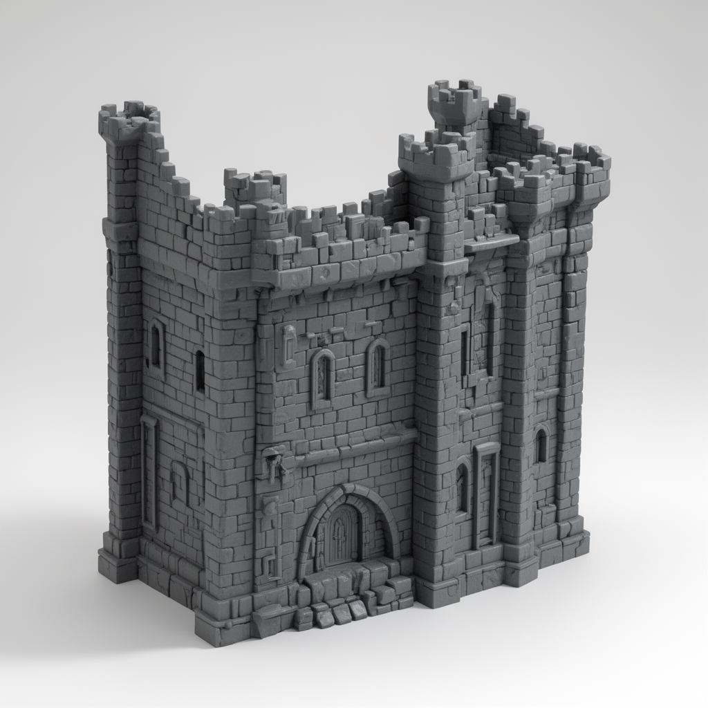 Castle Dungeon Master Screen STL – Free 3D Print Model | Remeshy