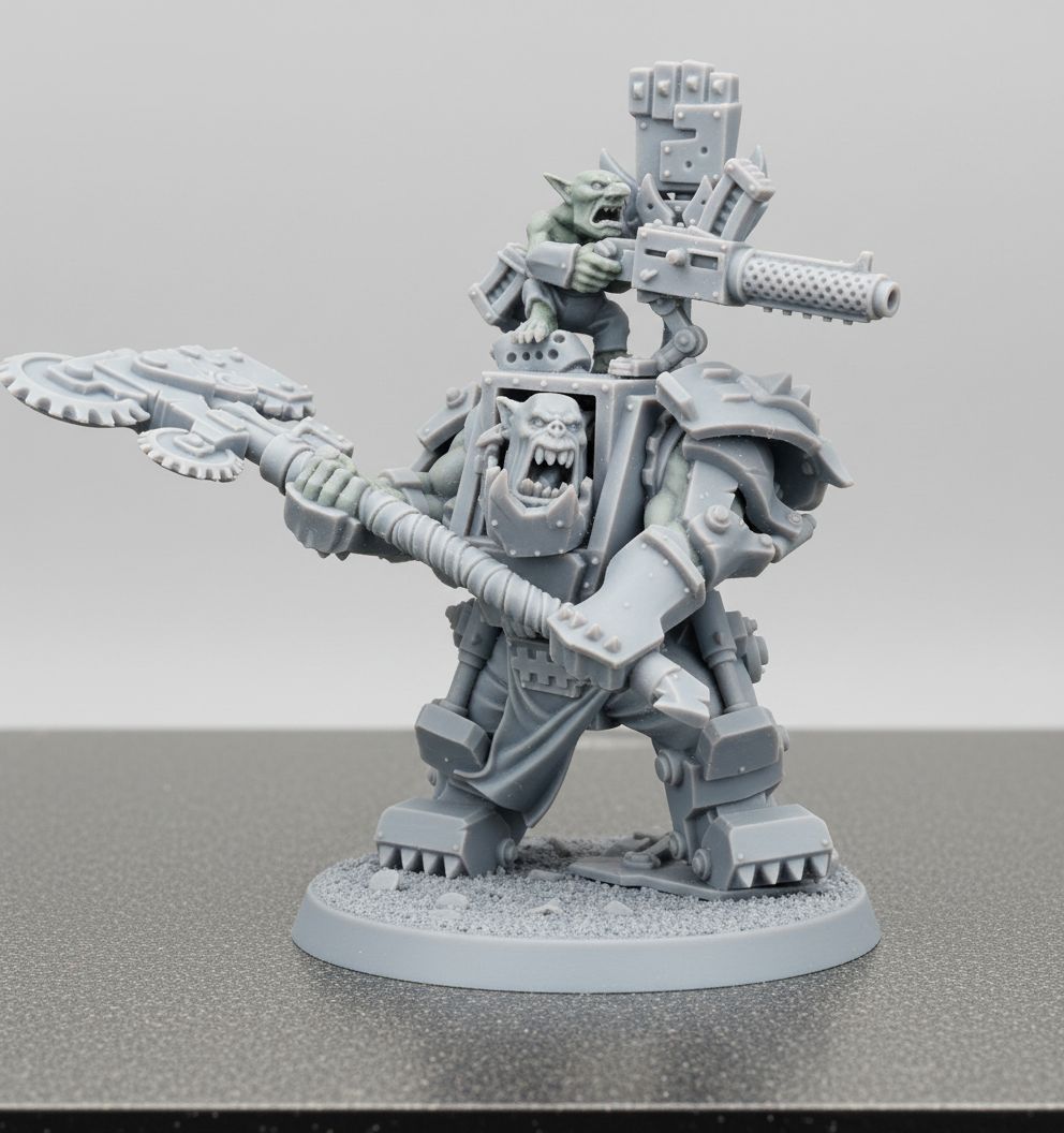 Ork Nob with Shooter STL – Free 3D Print Model | Remeshy