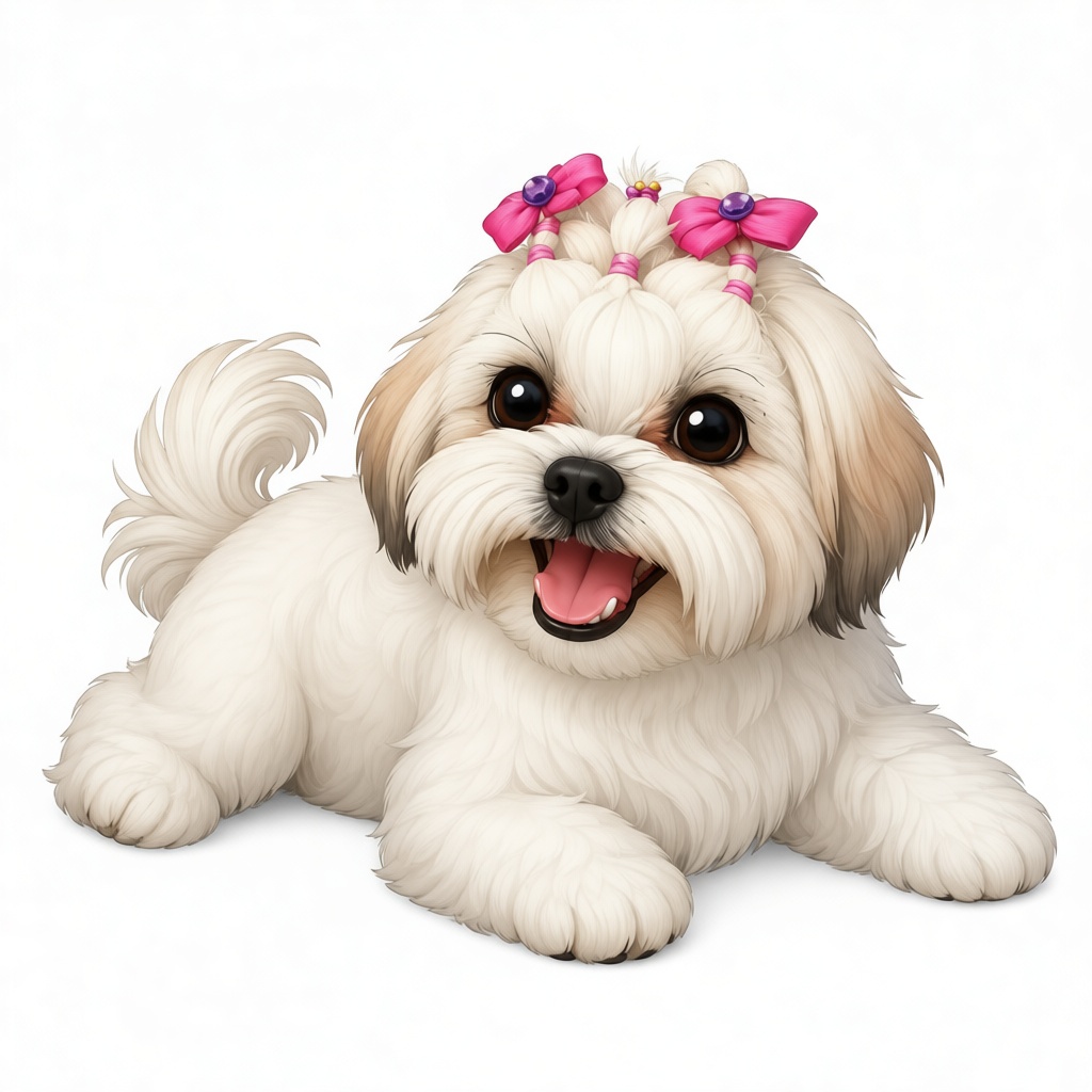 Shih Tzu Dog Figurine STL – Free 3D Print Model | Remeshy