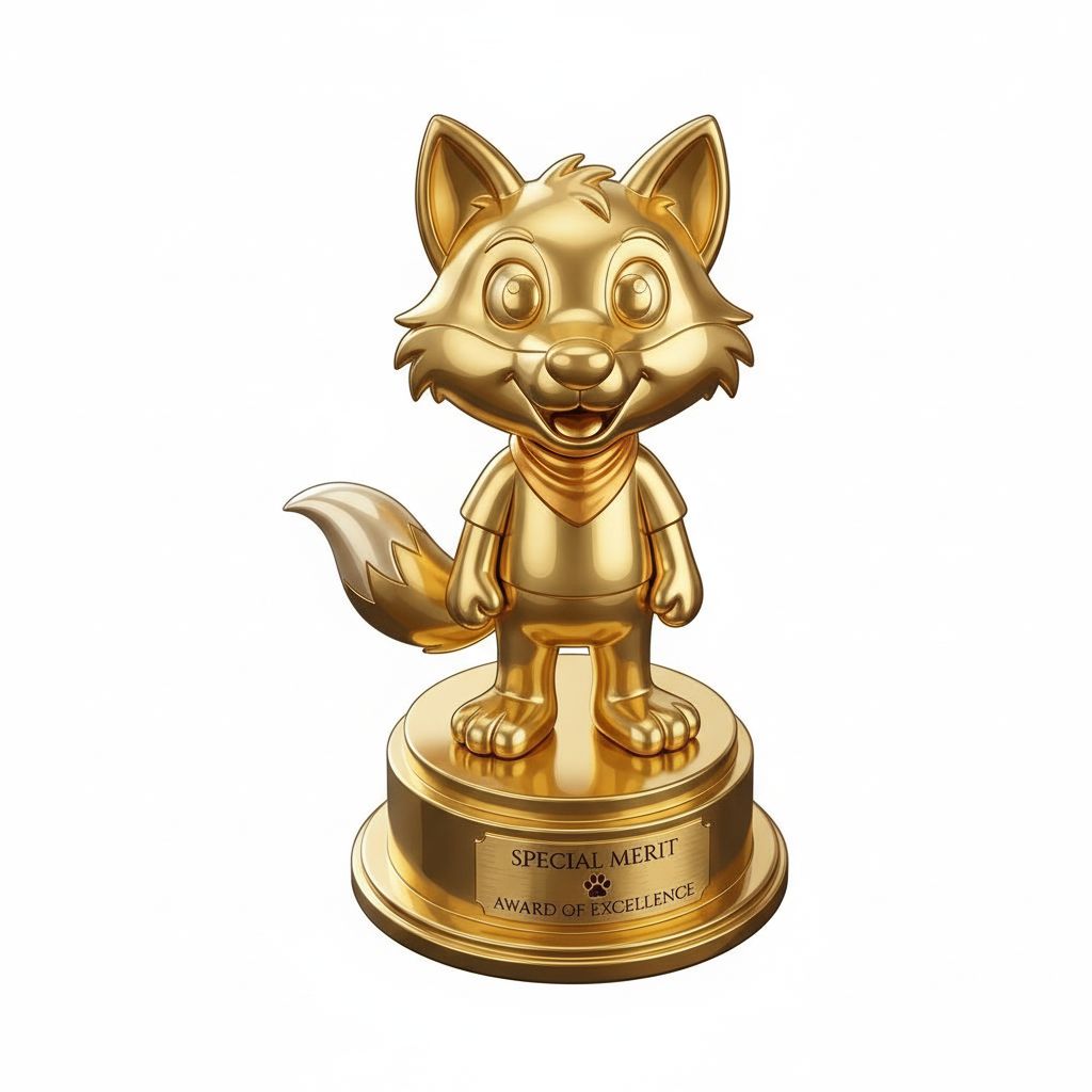Fox Award Trophy STL – Free 3D Print Model | Remeshy