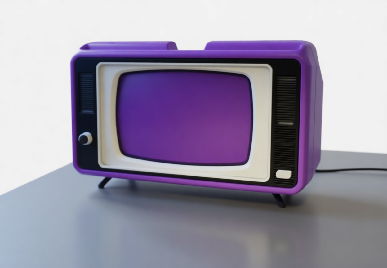 Retro Purple TV Model STL – Free 3D Print Model | Remeshy