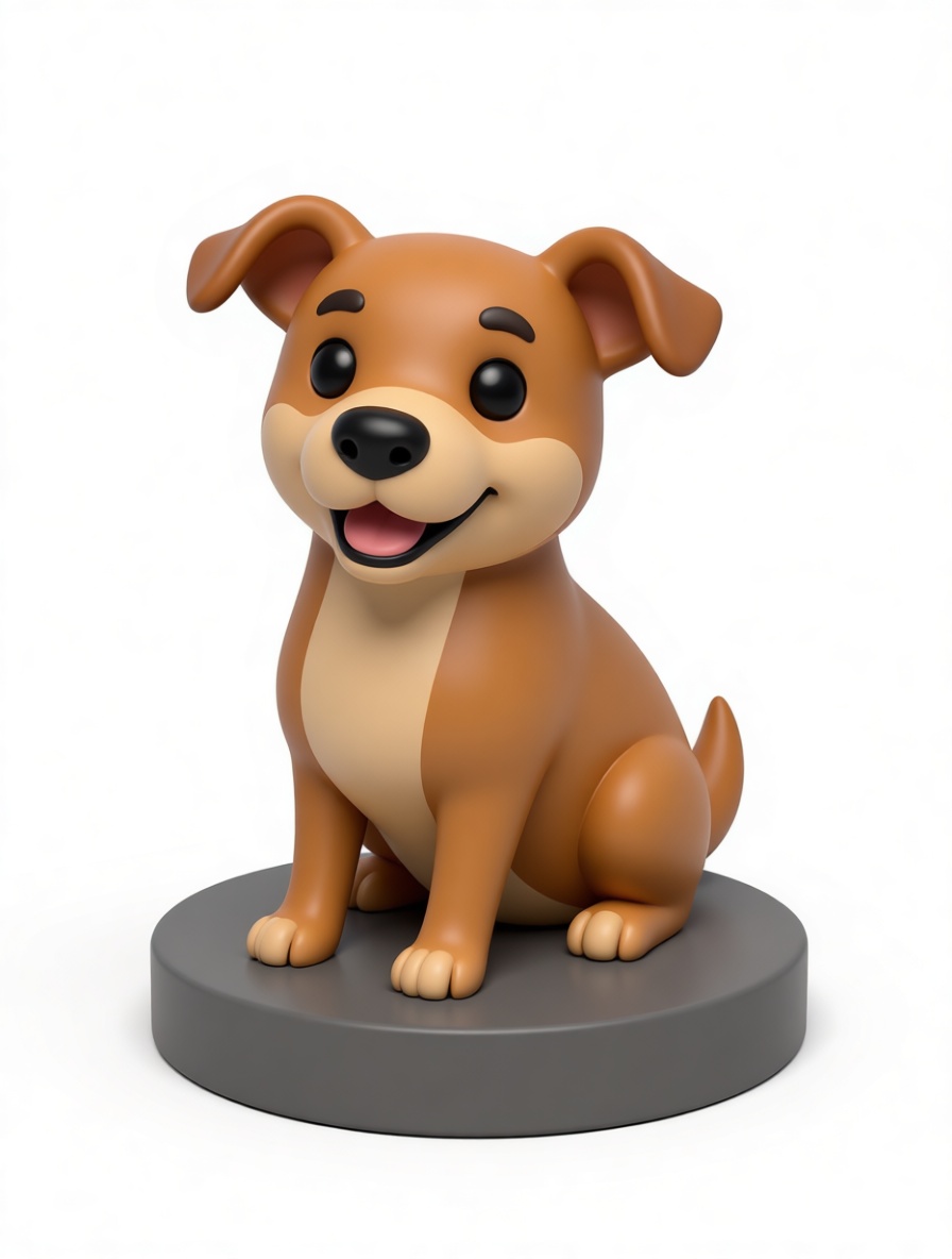Cute Puppy Figurine STL – Free 3D Print Model | Remeshy