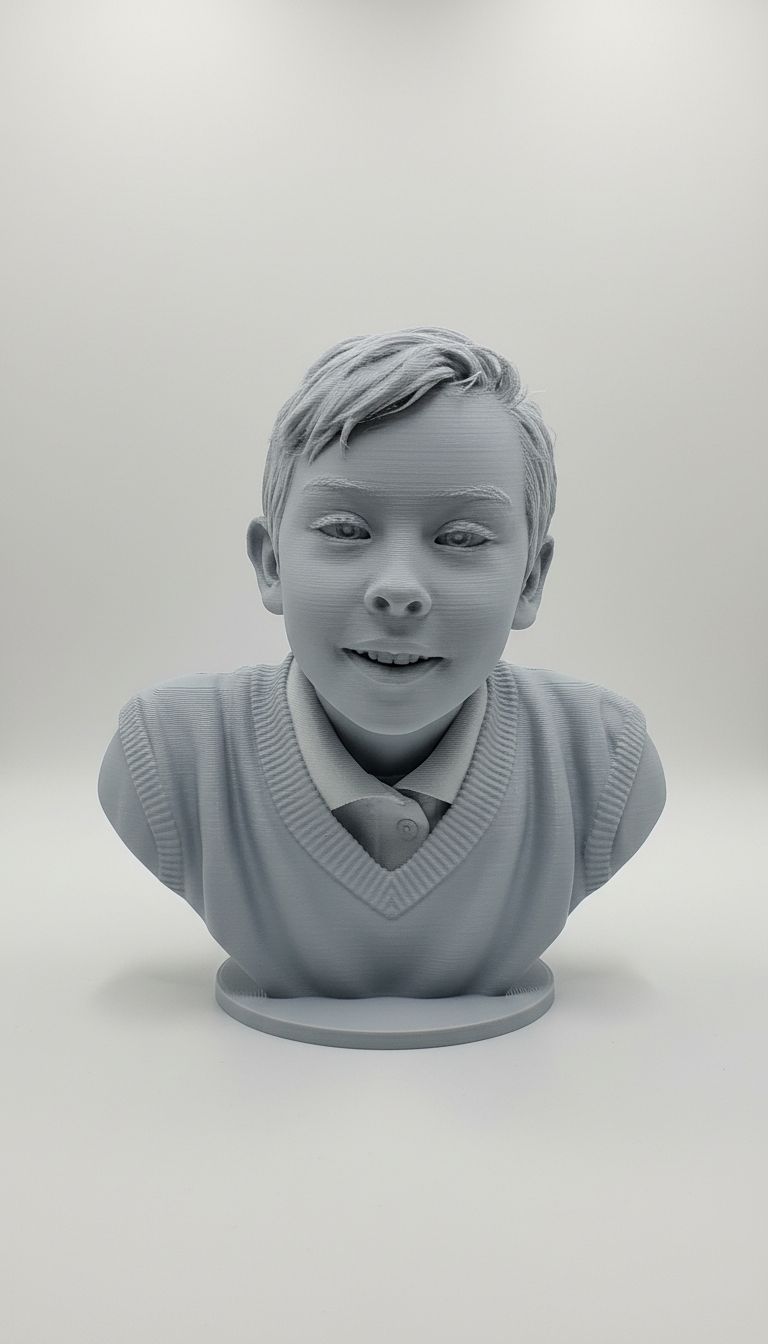 Young Boy Bust STL – Free 3D Print Model | Remeshy
