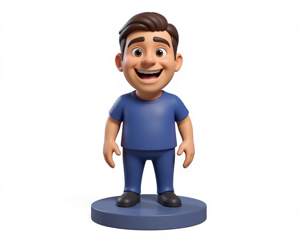 Happy Man Figurine STL – Free 3D Print Model | Remeshy