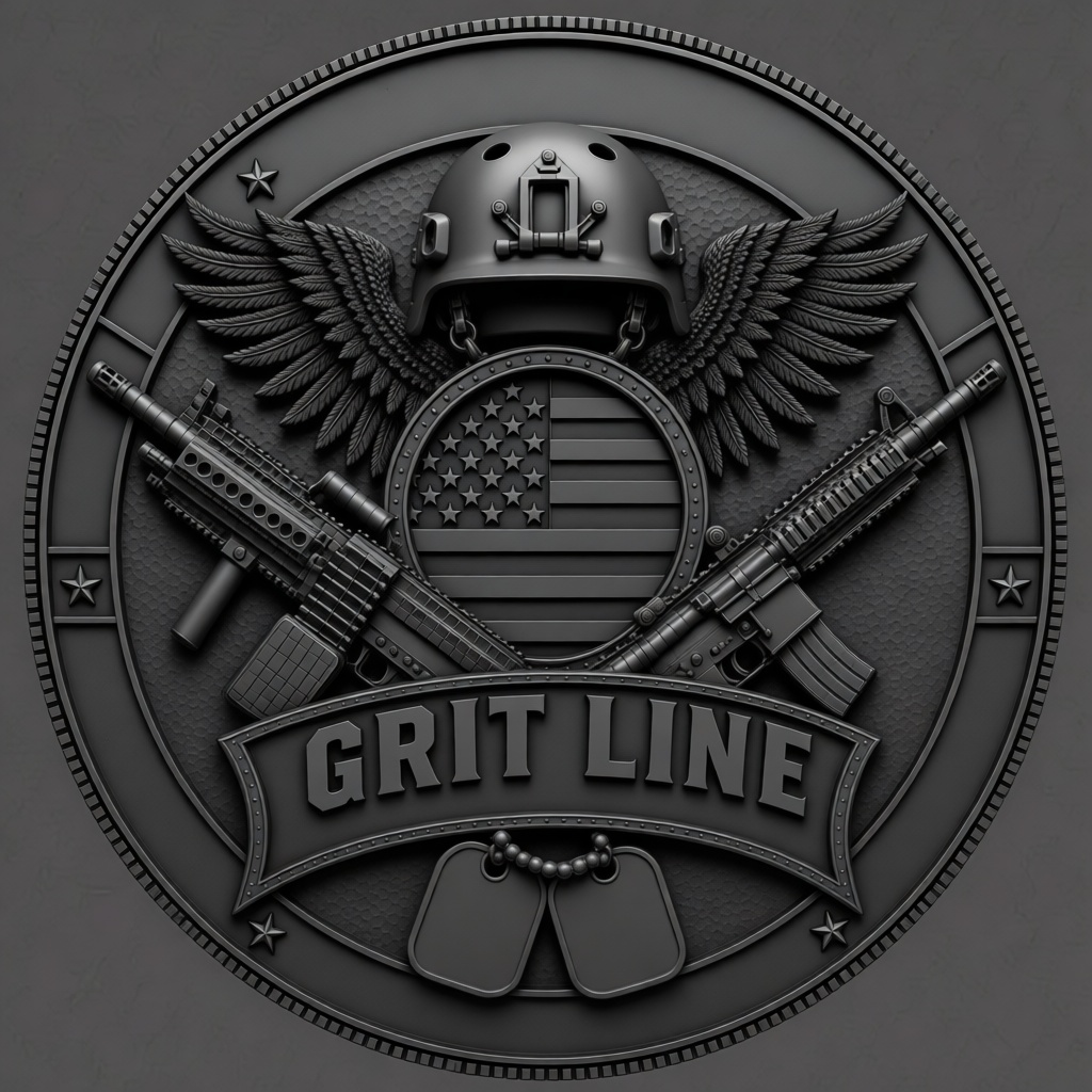 Grit Line Military Emblem STL – Free 3D Print Model | Remeshy