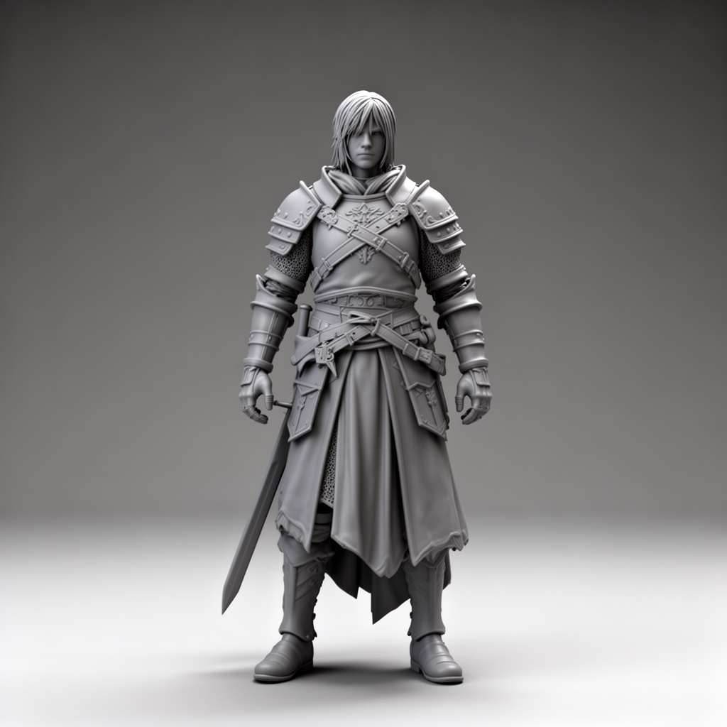 Dark Souls Warrior Figurine STL – Free 3D Print Model | Remeshy