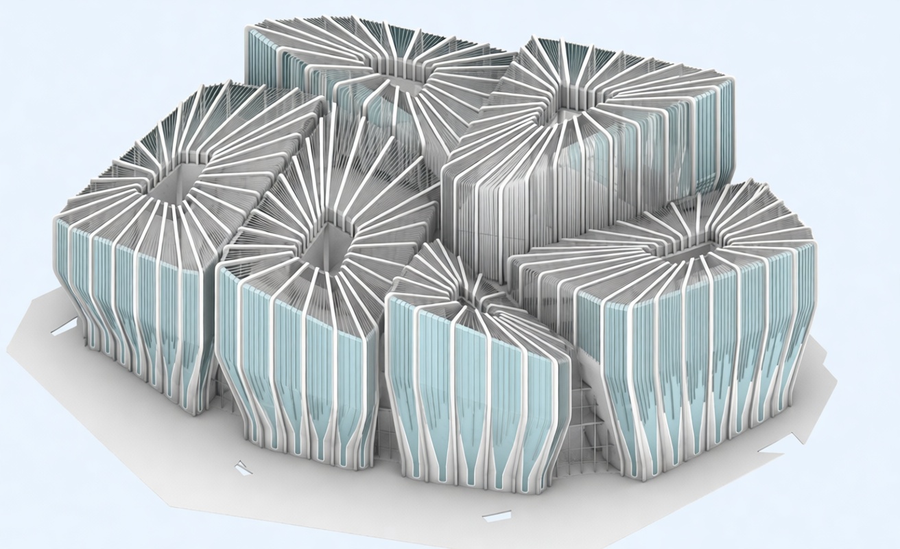 Organic Office Complex Model STL – Free 3D Print Model | Remeshy