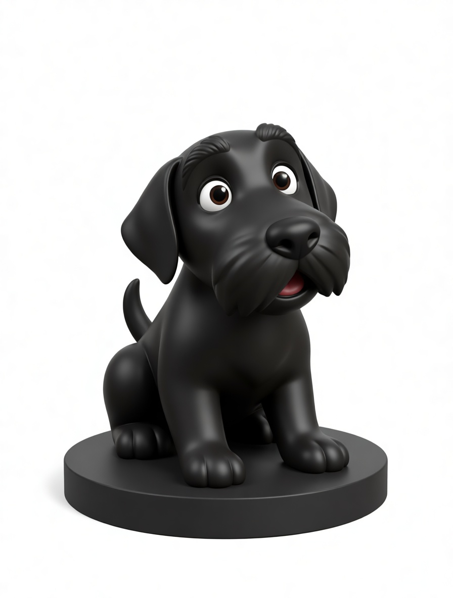 Schnauzer Puppy Figurine STL – Free 3D Print Model | Remeshy