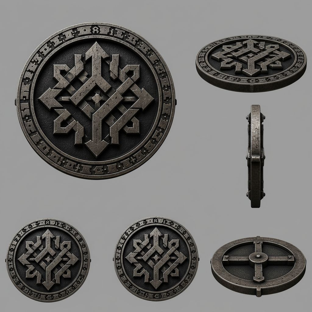 Runic Shield Model STL – Free 3D Print Model | Remeshy