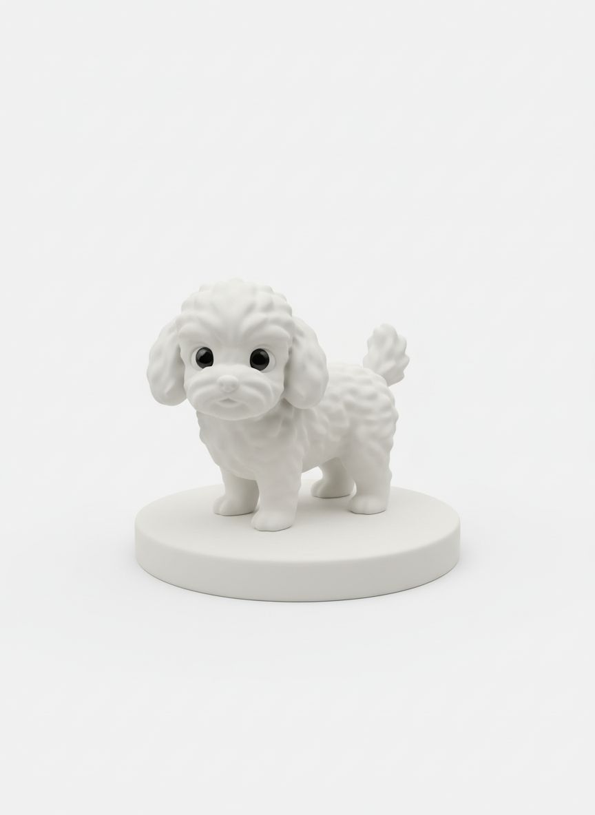 Poodle Dog Figurine STL – Free 3D Print Model | Remeshy