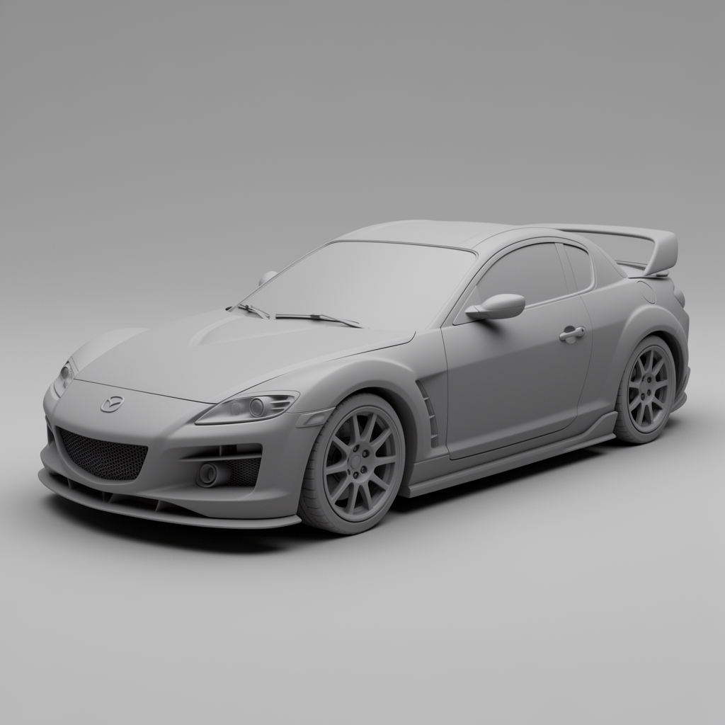 Mazda RX-8 Model STL – Free 3D Print Model | Remeshy