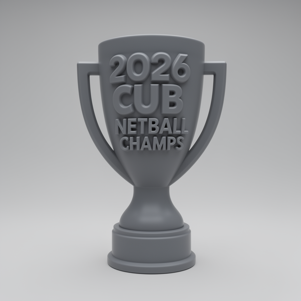 2026 CUB Netball Trophy STL – Free 3D Print Model | Remeshy