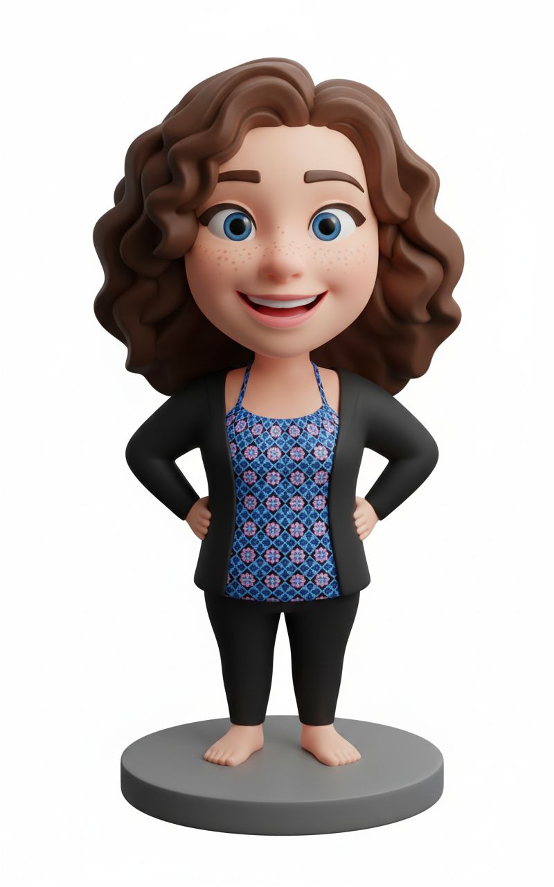 Smiling Woman Figurine STL – Free 3D Print Model | Remeshy