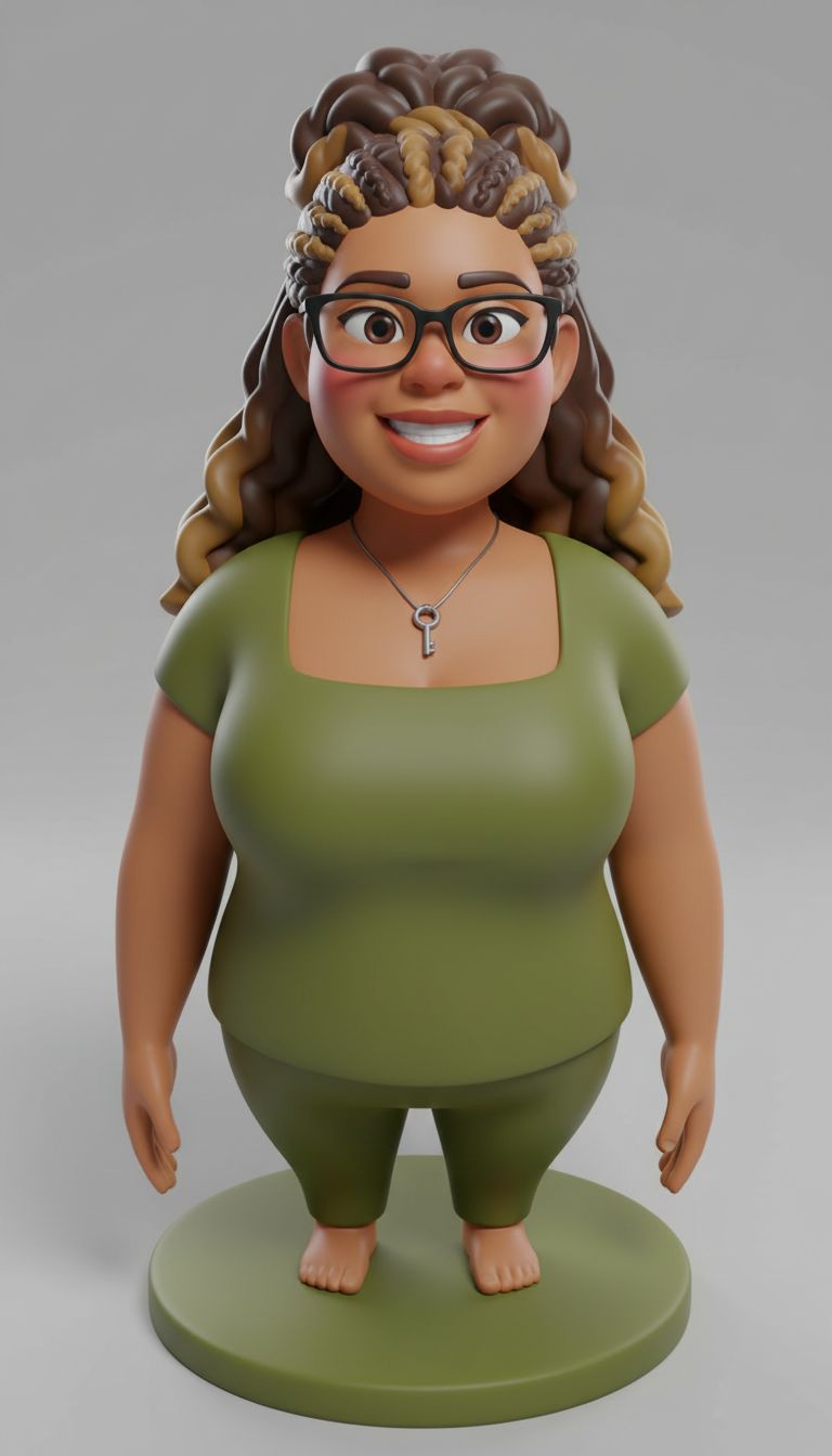Smiling Woman Figurine STL – Free 3D Print Model | Remeshy