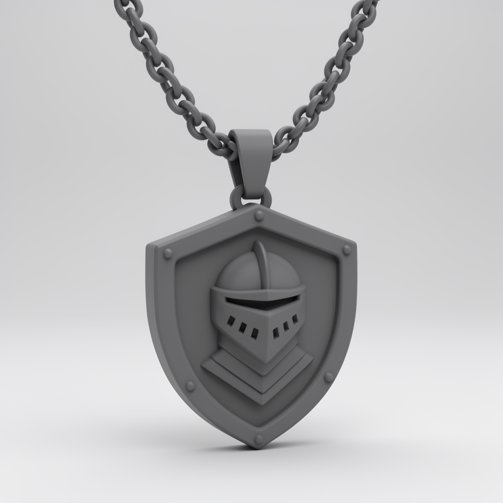 Knight Logo Necklace STL – Free 3D Print Model | Remeshy
