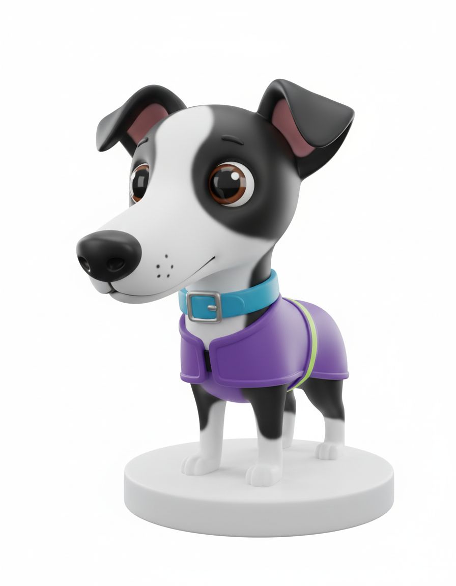 Cute Cartoon Dog Model STL – Free 3D Print Model | Remeshy