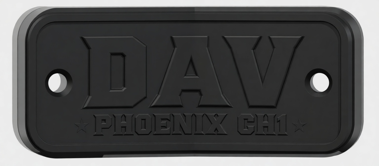 DAV Phoenix CH1 Tag STL – Free 3D Print Model | Remeshy