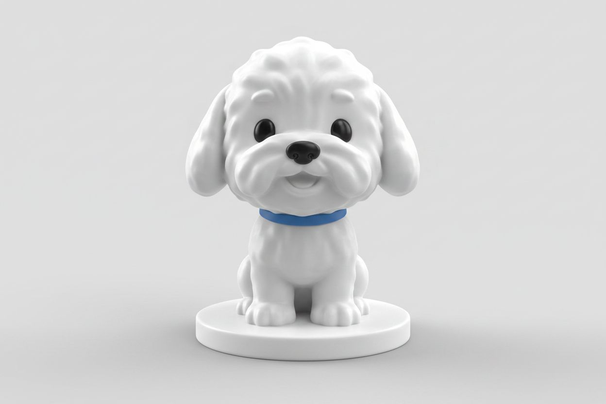 Cute Puppy Figurine STL – Free 3D Print Model | Remeshy