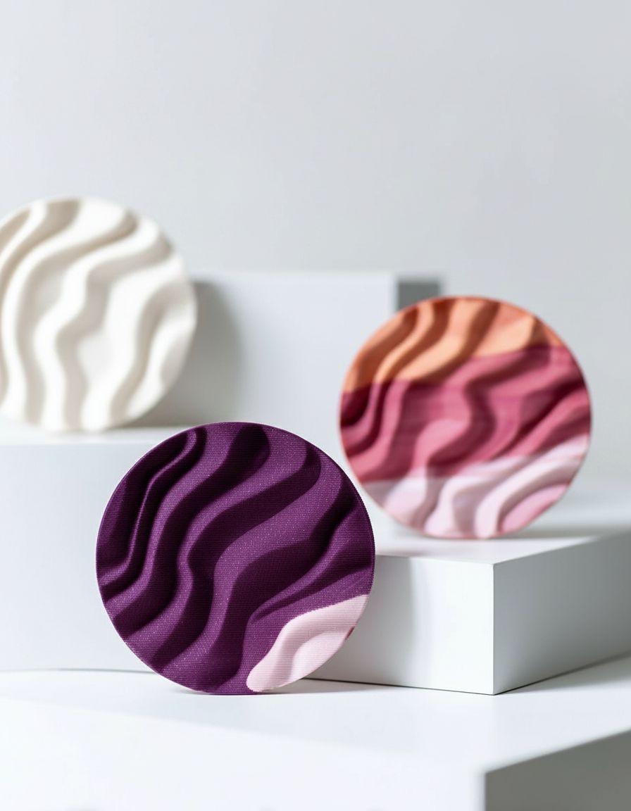 Wavy Pattern Coaster Set STL – Free 3D Print Model | Remeshy
