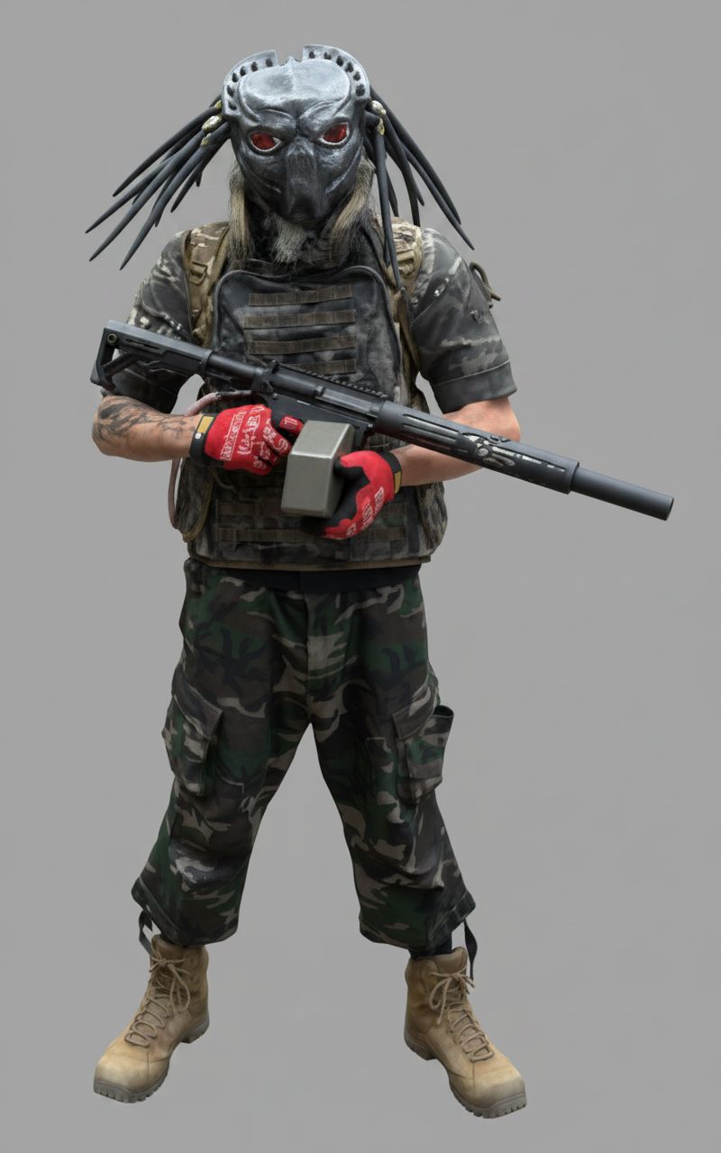 Predator Soldier Figurine STL – Free 3D Print Model | Remeshy