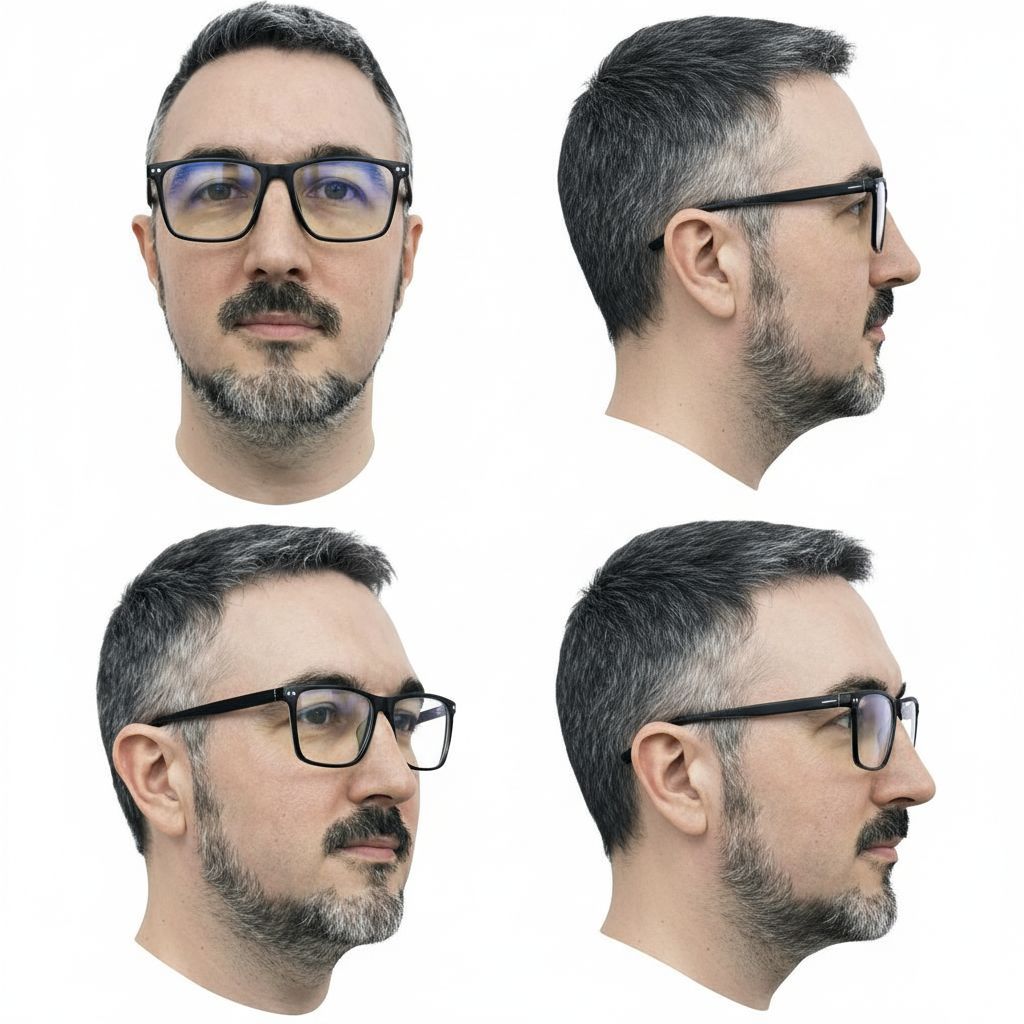 Realistic Male Head Model STL – Free 3D Print Model | Remeshy