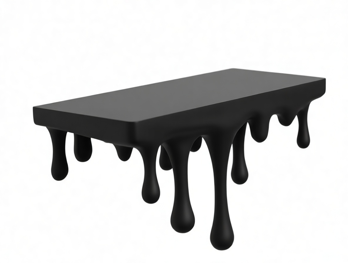 Dripping Paint Coffee Table STL – Free 3D Print Model | Remeshy