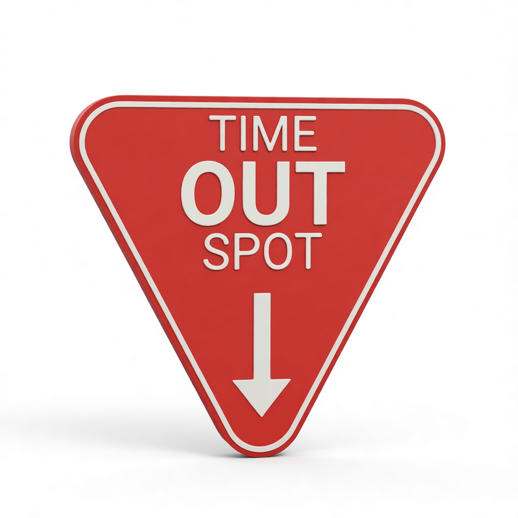 Time Out Spot Sign STL – Free 3D Print Model | Remeshy