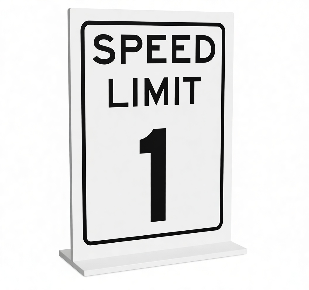 Speed Limit 1 Sign Model STL – Free 3D Print Model | Remeshy