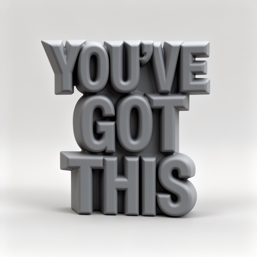 You've Got This Sign STL – Free 3D Print Model | Remeshy