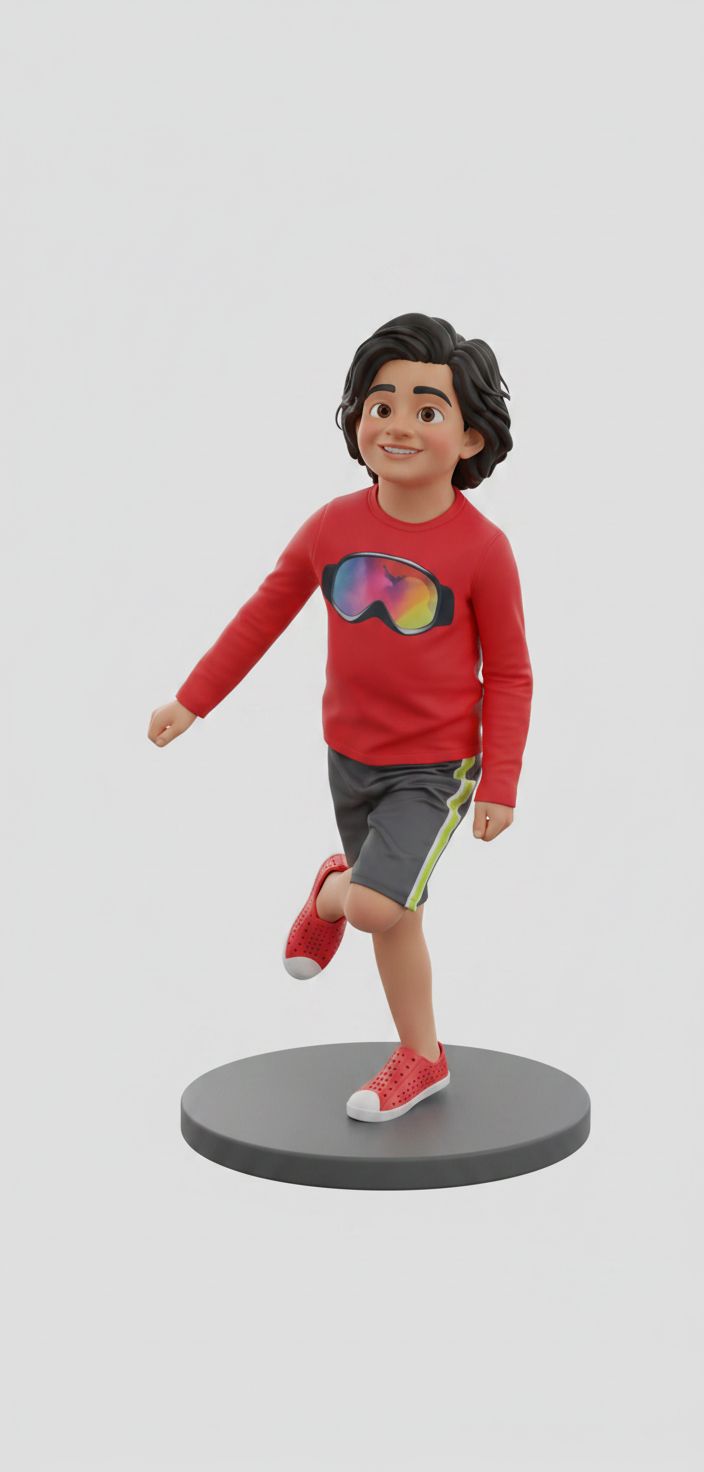 Happy Boy Figurine STL – Free 3D Print Model | Remeshy