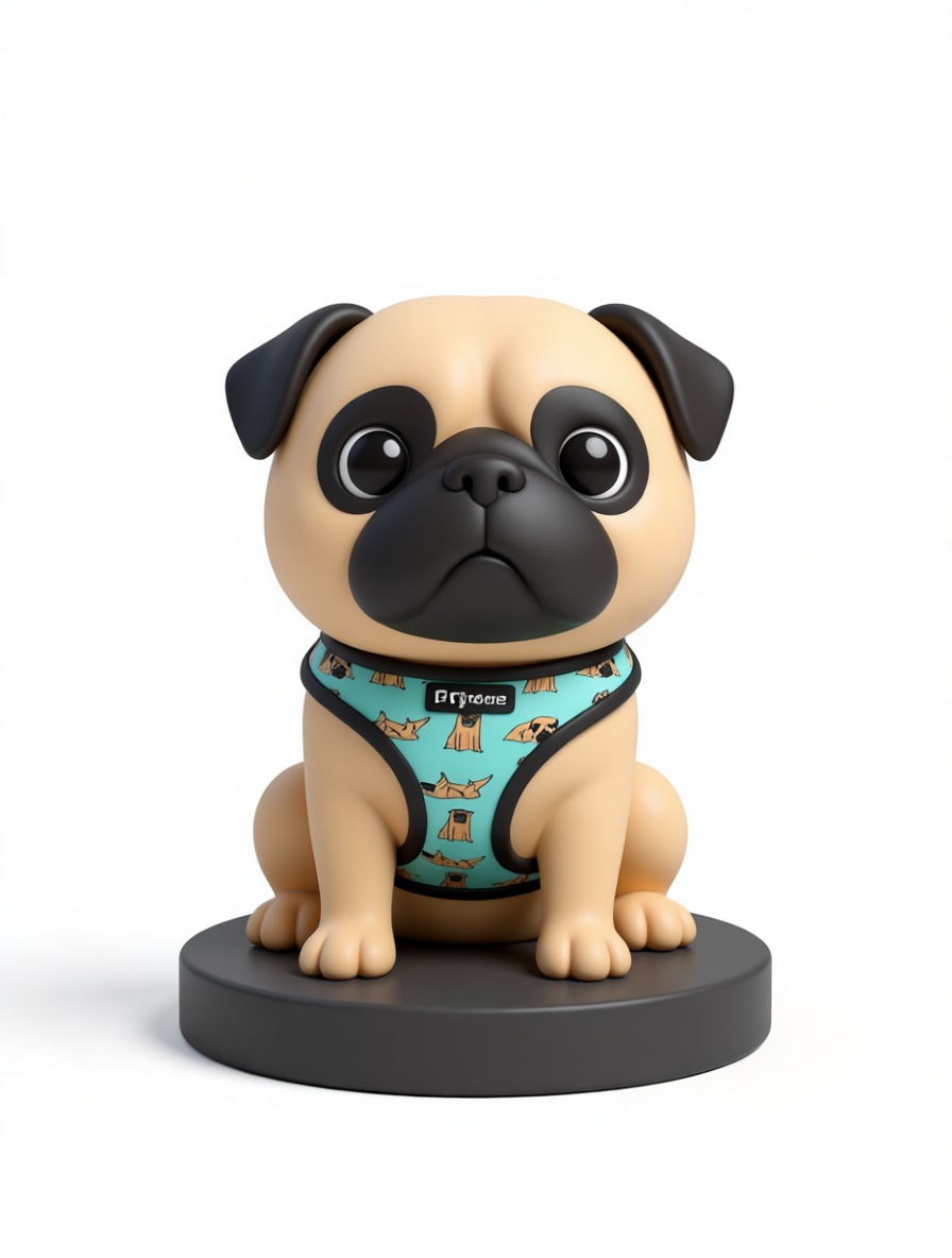 Pug Dog Figurine STL – Free 3D Print Model | Remeshy