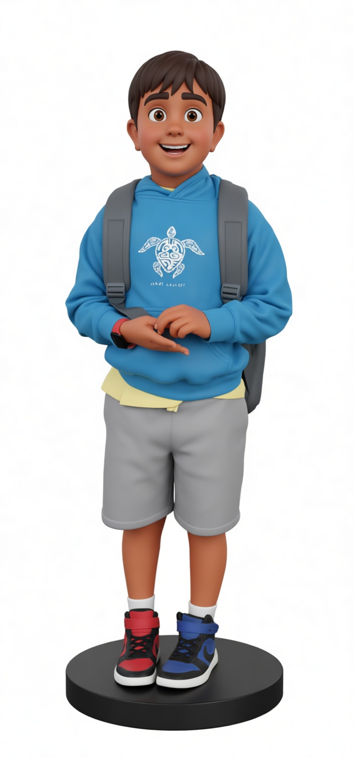 Boy with Backpack Figurine STL – Free 3D Print Model | Remeshy