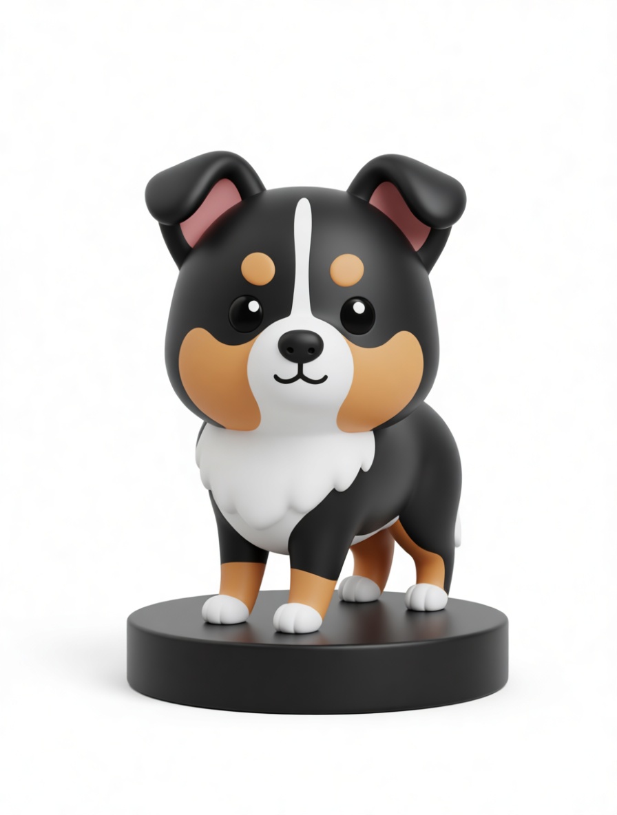 Bernese Mountain Dog Figurine STL – Free 3D Print Model | Remeshy