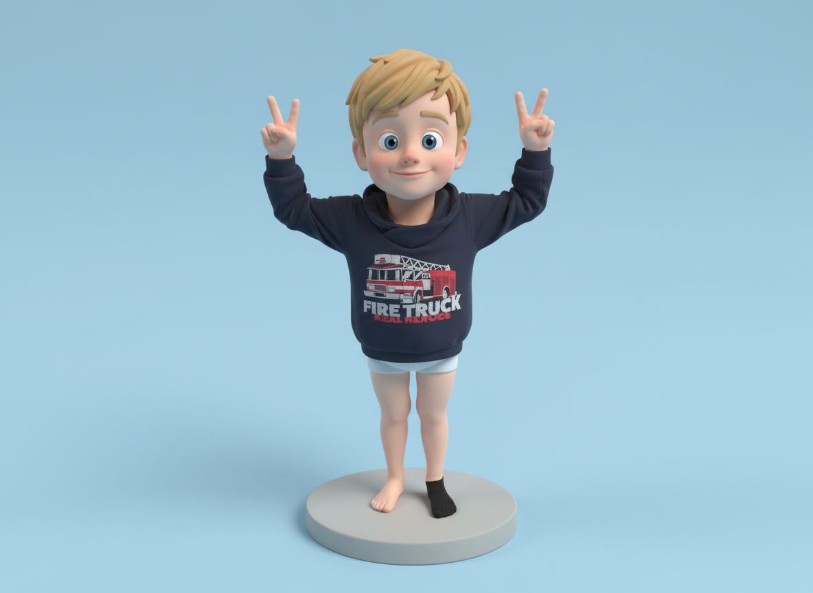 Young Boy Figurine STL – Free 3D Print Model | Remeshy