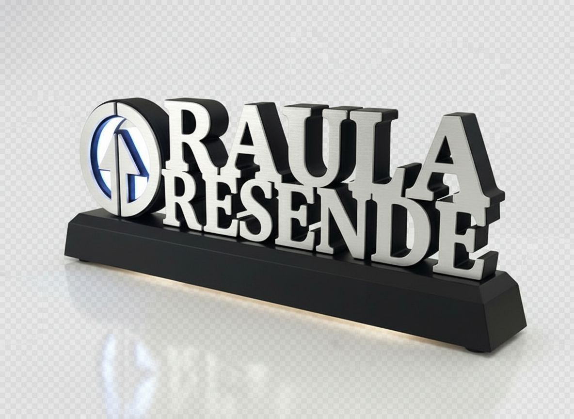 Modern Name Sign STL – Free 3D Print Model | Remeshy