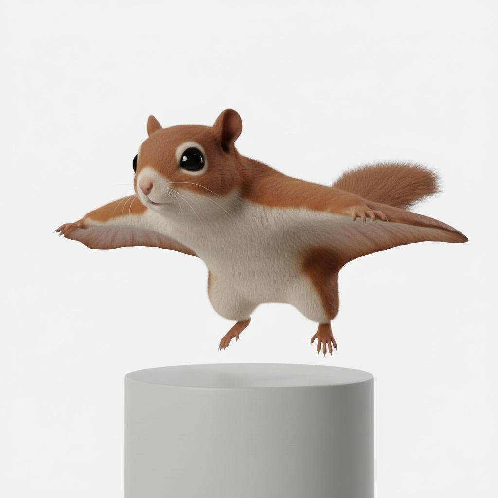 Flying Squirrel 3D Model STL – Free 3D Print Model | Remeshy