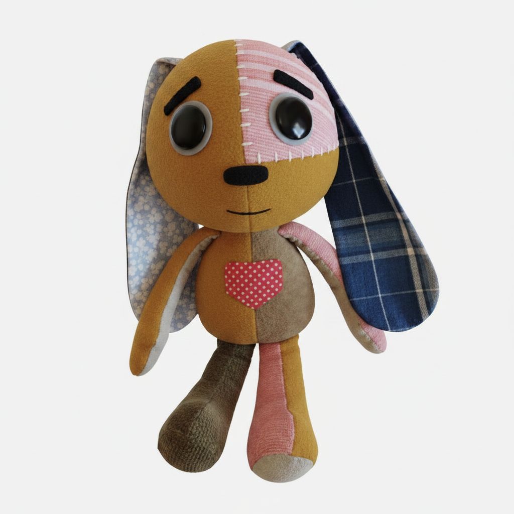Patchwork Bunny Plush STL – Free 3D Print Model | Remeshy